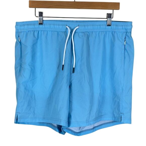 NWT  Surf Cuz Swim Trunks Mens XL Blue Board Shorts Drawstring Lined Beach - Picture 1 of 6